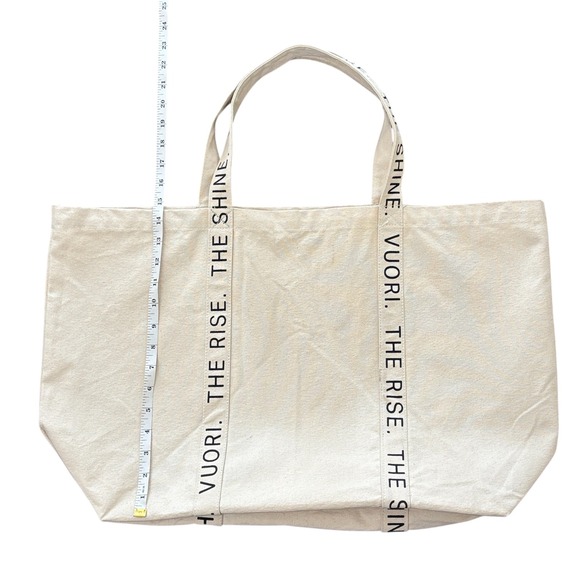 Vuori The Rise The Shine Limited Edition Large Canvas Tote Bag - Picture 5 of 8
